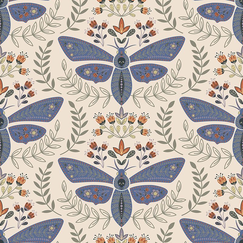 Death Head Moths art print by Carrie Cantwell for $57.95 CAD
