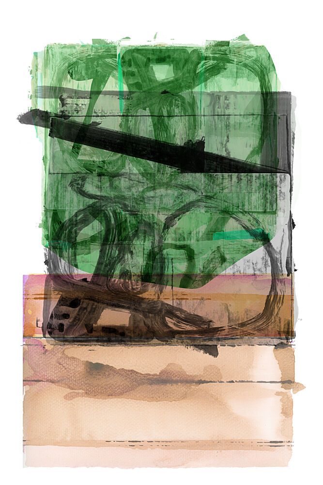 Earthy Green Layers art print by Cartissi for $57.95 CAD