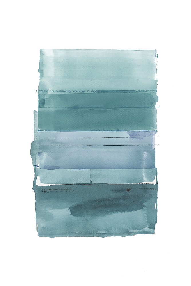 Serene Blue Green Gradient art print by Cartissi for $57.95 CAD
