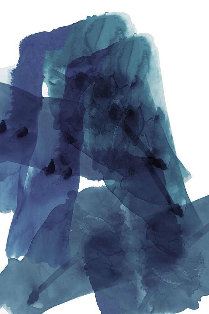 Fluid Blue Abstract art print by Cartissi for $57.95 CAD