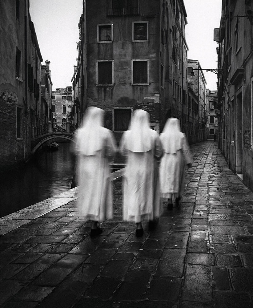 Nuns Walking Venice Street art print by Holger Droste for $57.95 CAD
