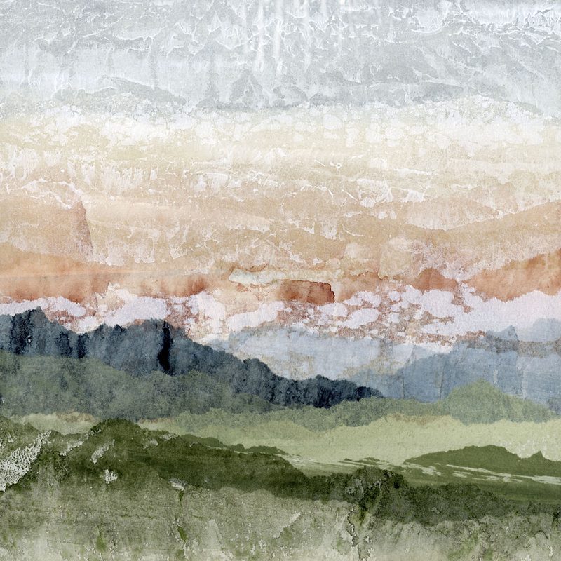 Layered Mountain Serenity art print by Lara Eckerman for $57.95 CAD