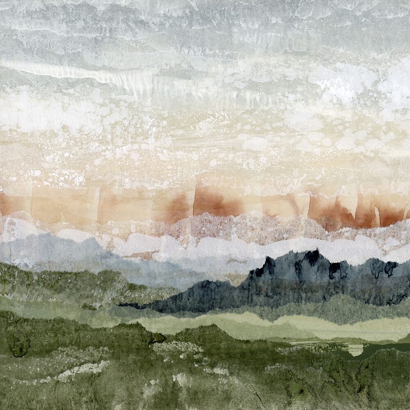 Layered Mountain Abstract art print by Lara Eckerman for $57.95 CAD