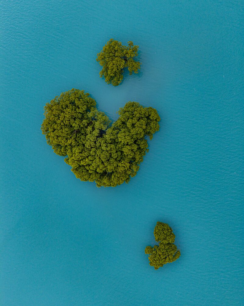 Turquoise Island Aerial art print by James Zhen Yu for $57.95 CAD