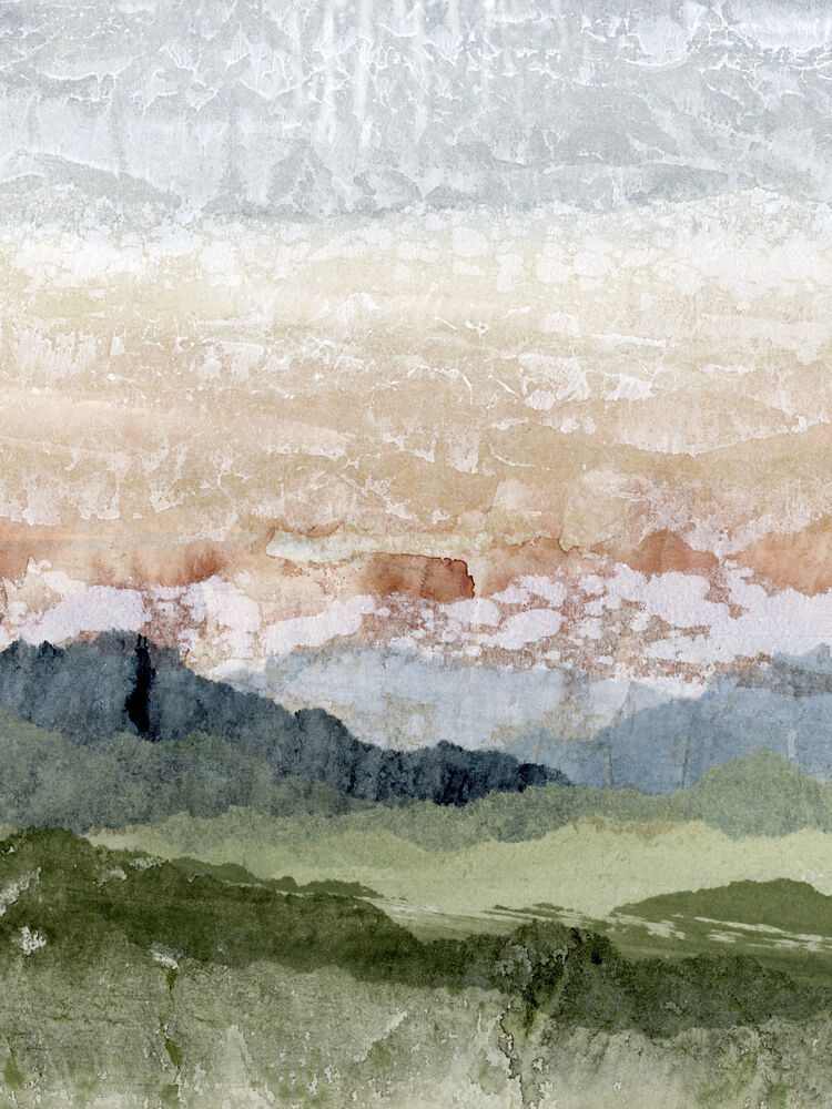 Abstract Mountain Hues art print by Lara Eckerman for $57.95 CAD