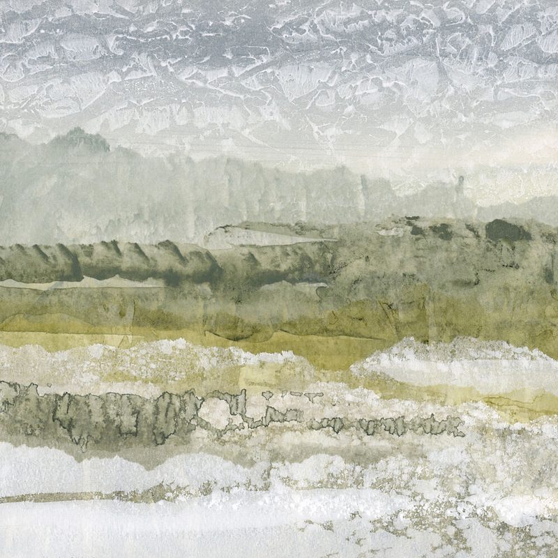 Misty Green Landscape art print by Lara Eckerman for $57.95 CAD