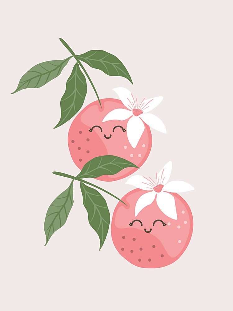 Happy Pink Fruits art print by Mathieu for $57.95 CAD