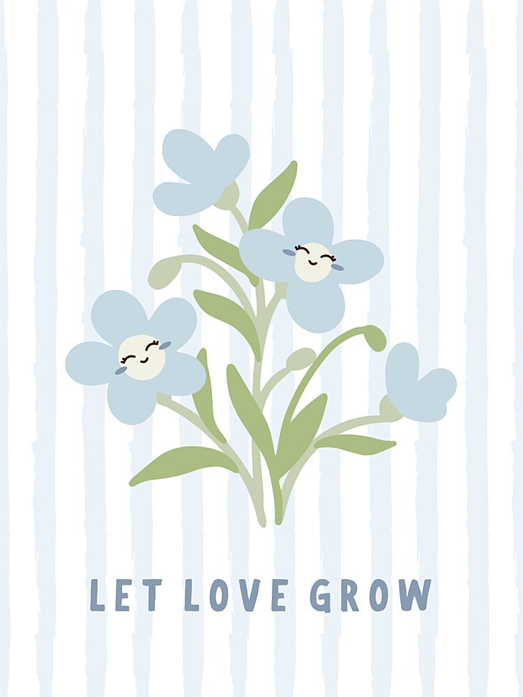 Let Love Grow Flowers art print by Mathieu for $57.95 CAD