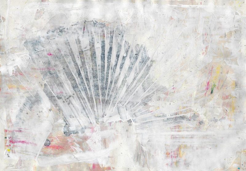 Faded Fan Abstract art print by Annick for $57.95 CAD