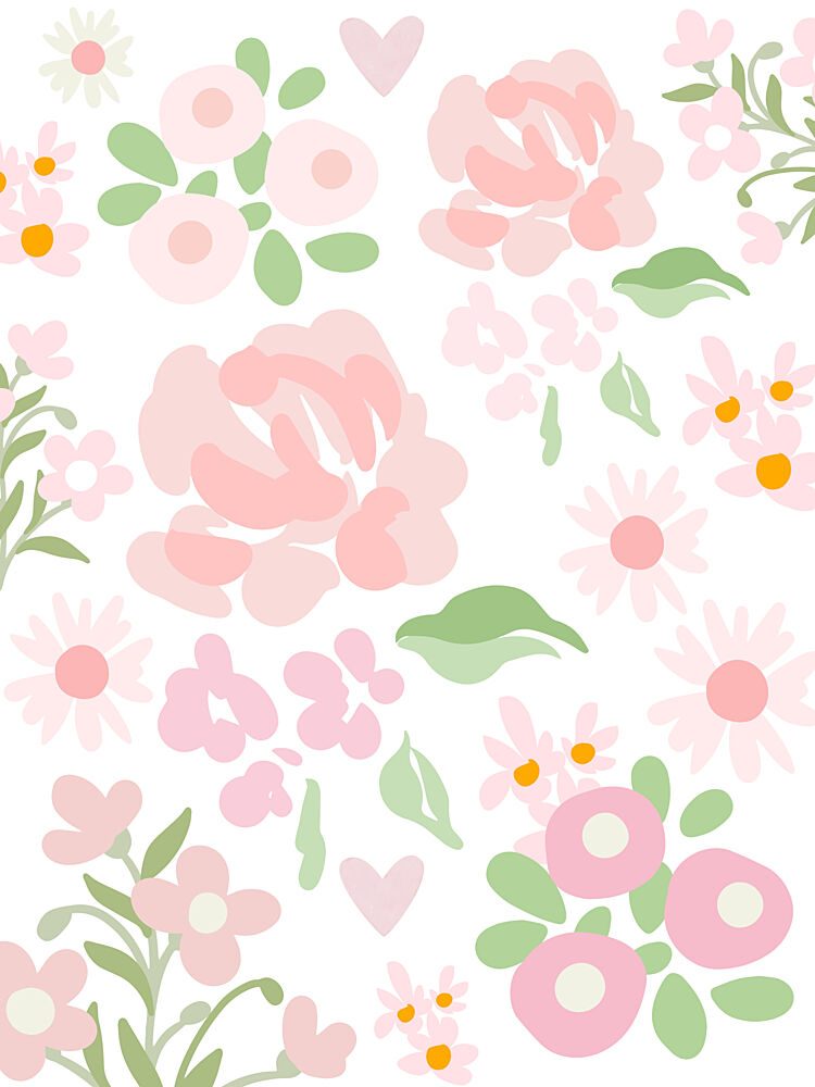Gentle Pink Blooms art print by Mathieu for $57.95 CAD