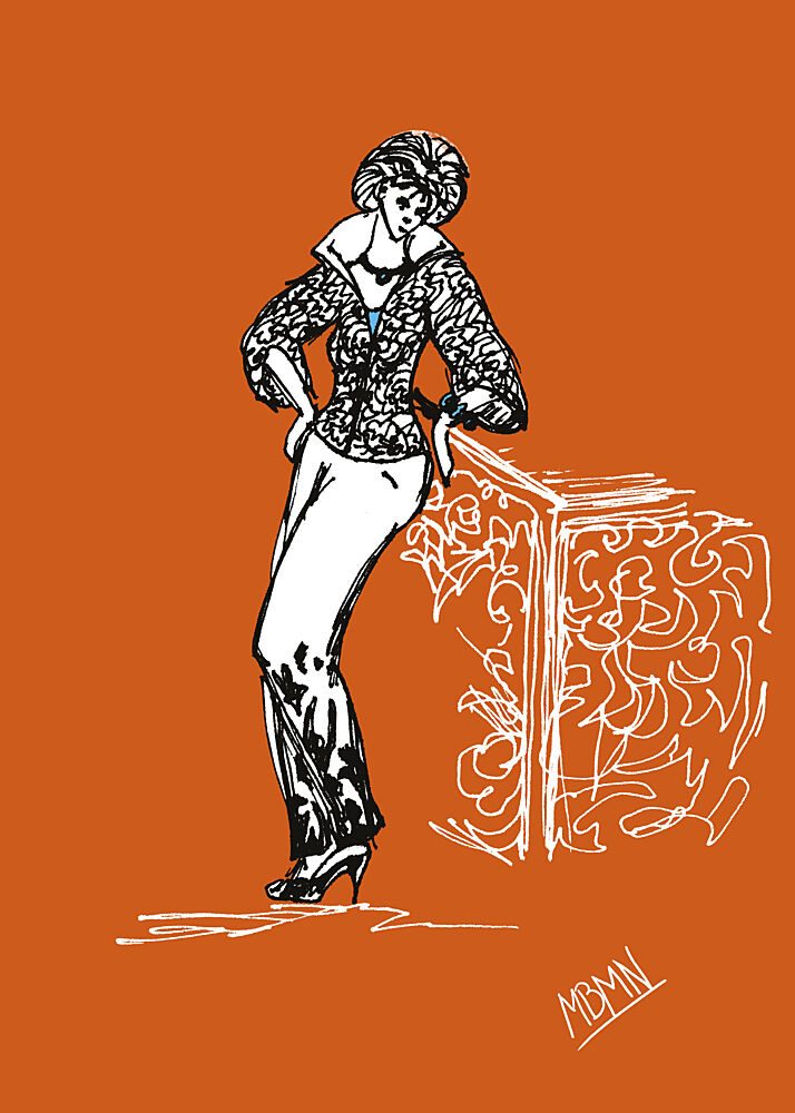 Elegant Fashion Sketch art print by Ida Publishing for $57.95 CAD