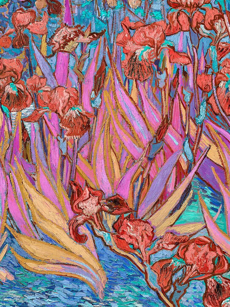 Vibrant Iris Garden art print by Mathieu for $57.95 CAD