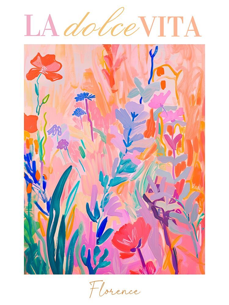 Vibrant Floral Garden art print by Mathieu for $57.95 CAD
