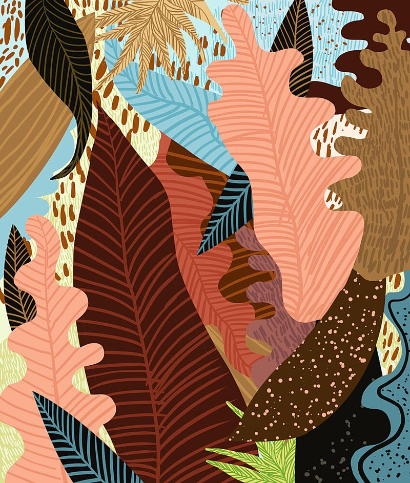 Abstract Jungle Foliage art print by Uma Gokhale for $57.95 CAD