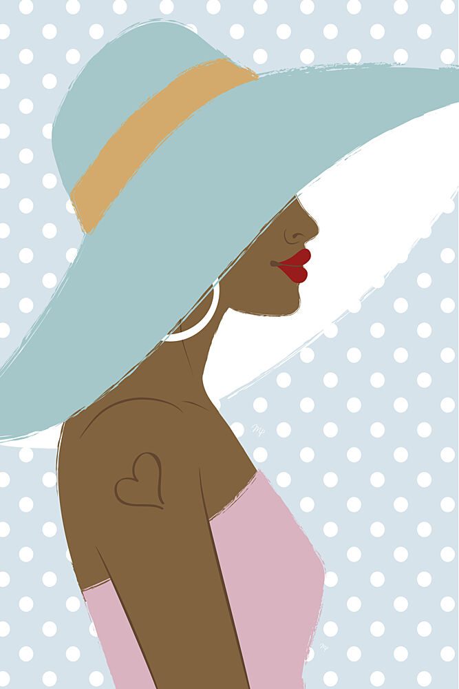 Chic Woman Profile art print by Martina for $57.95 CAD