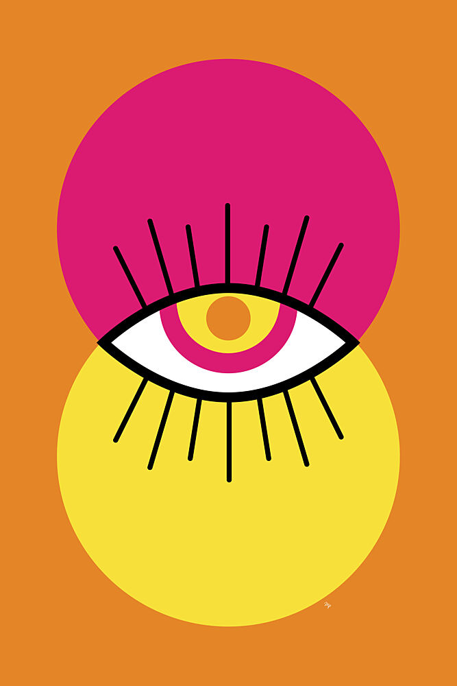 Vibrant Abstract Eye art print by Martina for $57.95 CAD