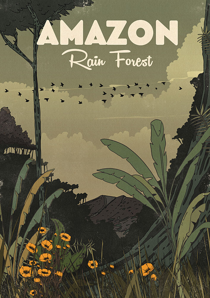 Lush Amazon Rainforest art print by Nicholas for $57.95 CAD