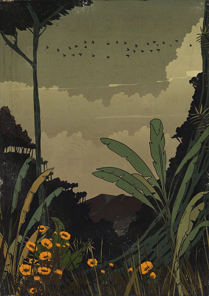 Lush Jungle Vista art print by Nicholas for $57.95 CAD
