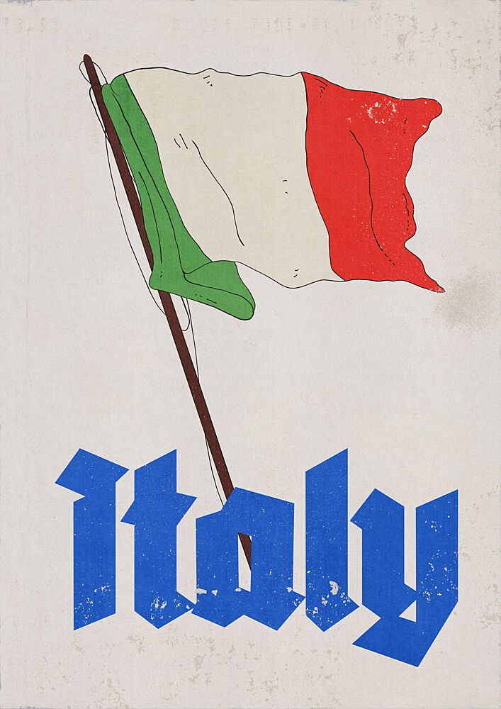 Classic Italy Flag art print by Nicholas for $57.95 CAD
