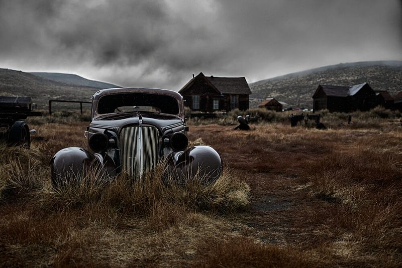 Weathered Ghost Town Car art print by Peter Schade for $57.95 CAD