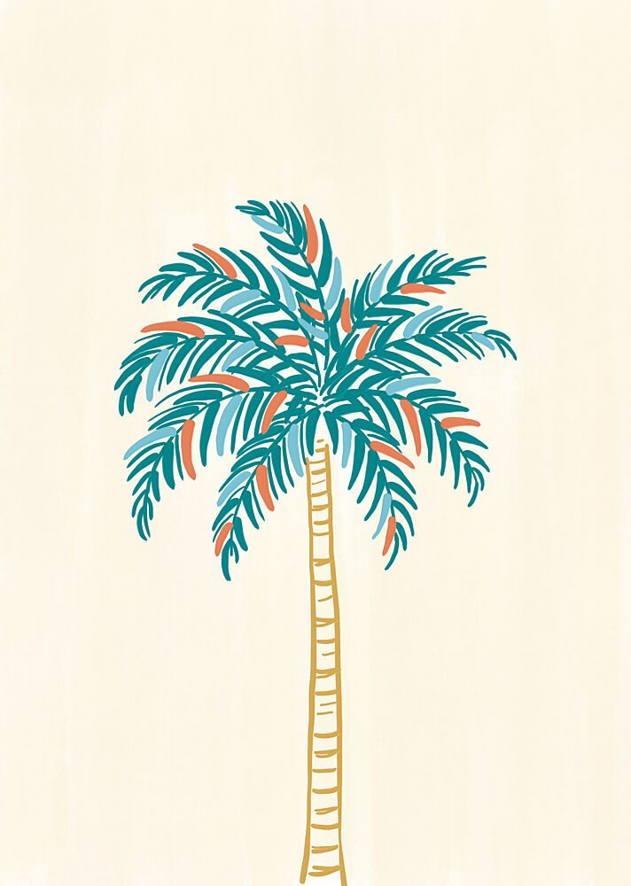 Colorful Palm Tree art print by Rio Soley for $57.95 CAD