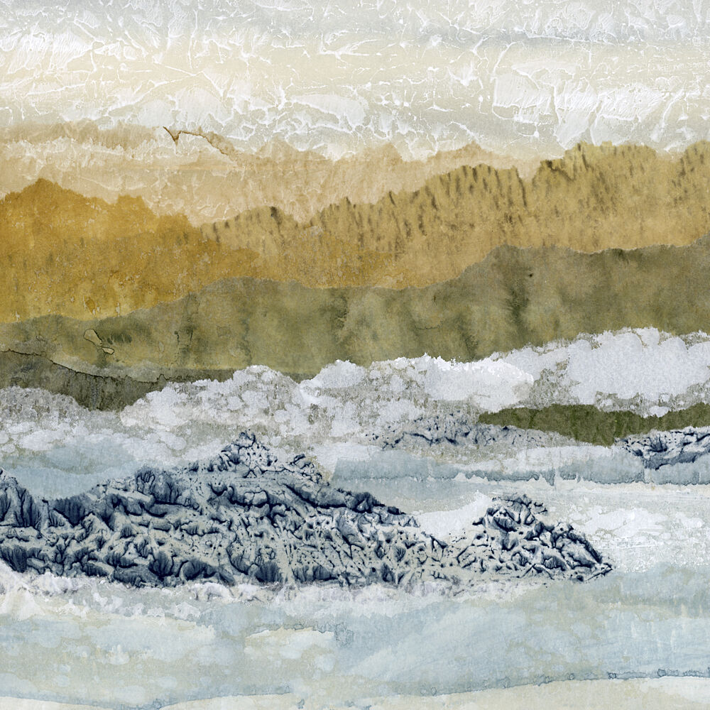 Abstract Mountain Layers art print by Lara Eckerman for $57.95 CAD
