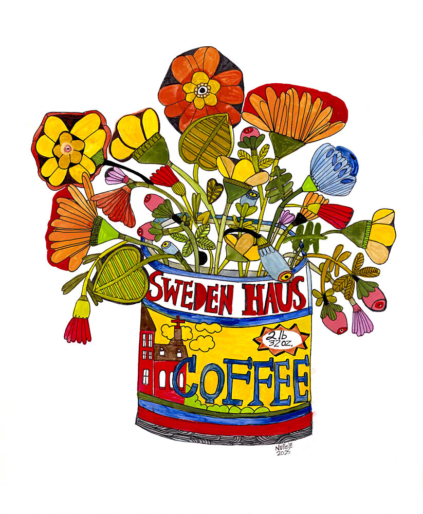 Sweden House Coffee art print by Sharon Nullmeyer for $57.95 CAD
