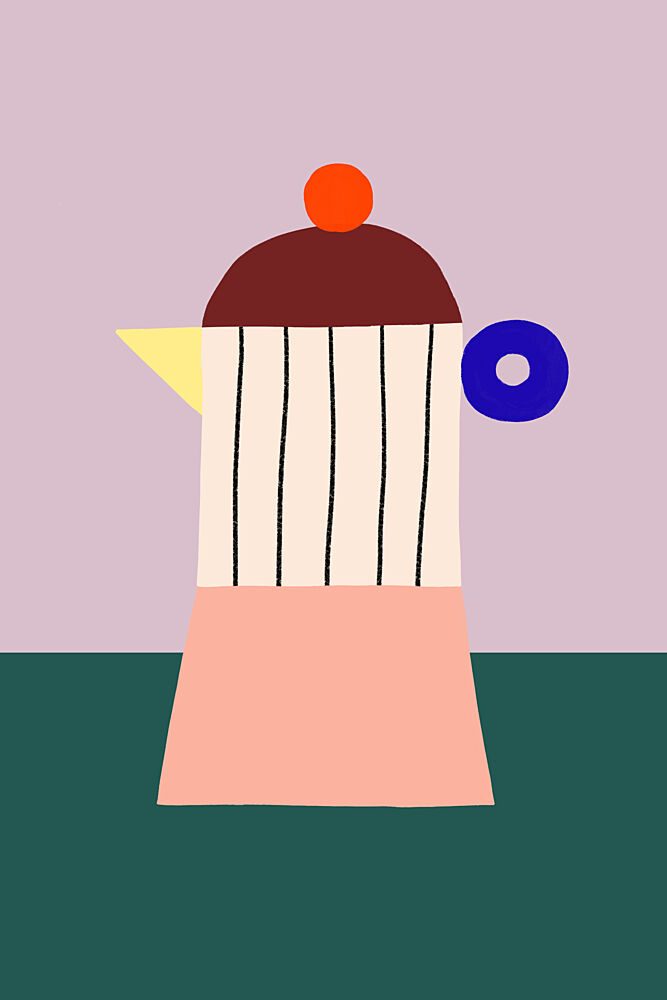 Modern Moka Pot art print by Maren Gross for $57.95 CAD