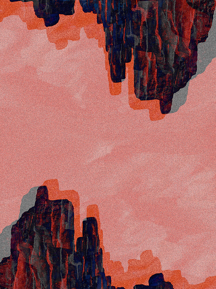 Pink Canyon Abstract art print by Jonatan Appelfeldt for $57.95 CAD