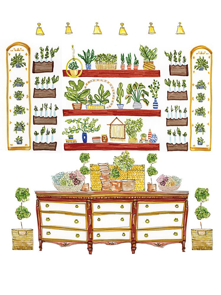 Lush Indoor Garden art print by Breanna Megan Studio for $57.95 CAD