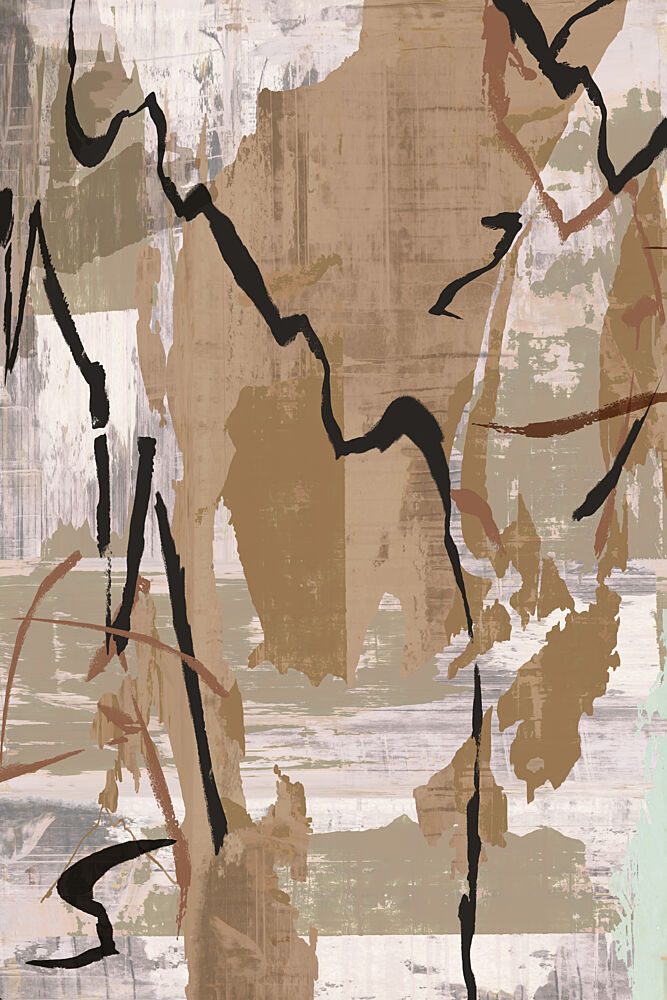 Distressed Neutral Abstract art print by Cartissi for $57.95 CAD