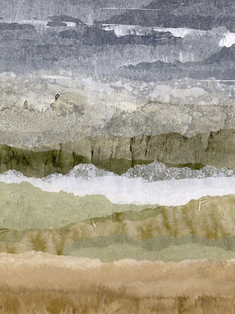 Muted Layered Landscape art print by Lara Eckerman for $57.95 CAD