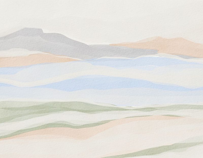 Pastel Mountain Layers art print by Nikita Jariwala for $57.95 CAD