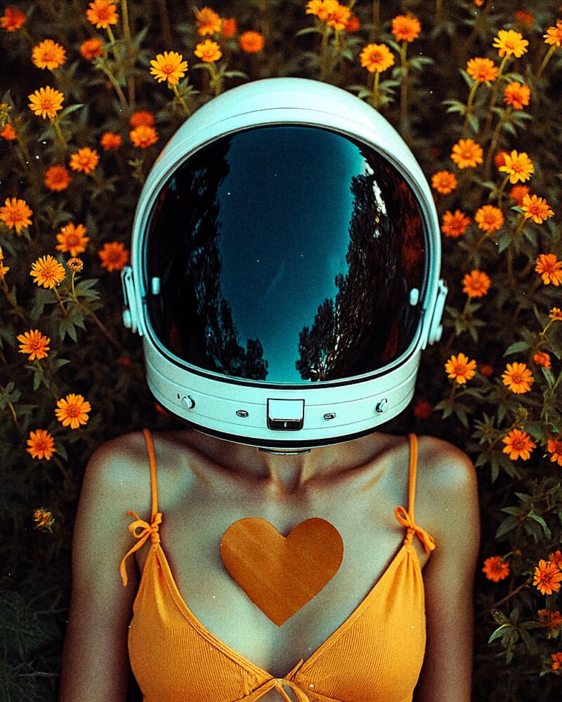 Dreamy Astronaut in Bloom art print by Tyler McAuley for $57.95 CAD