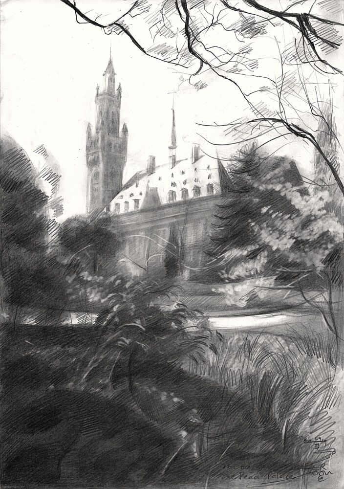 Gothic Castle Park View art print by Corne Akkers for $57.95 CAD