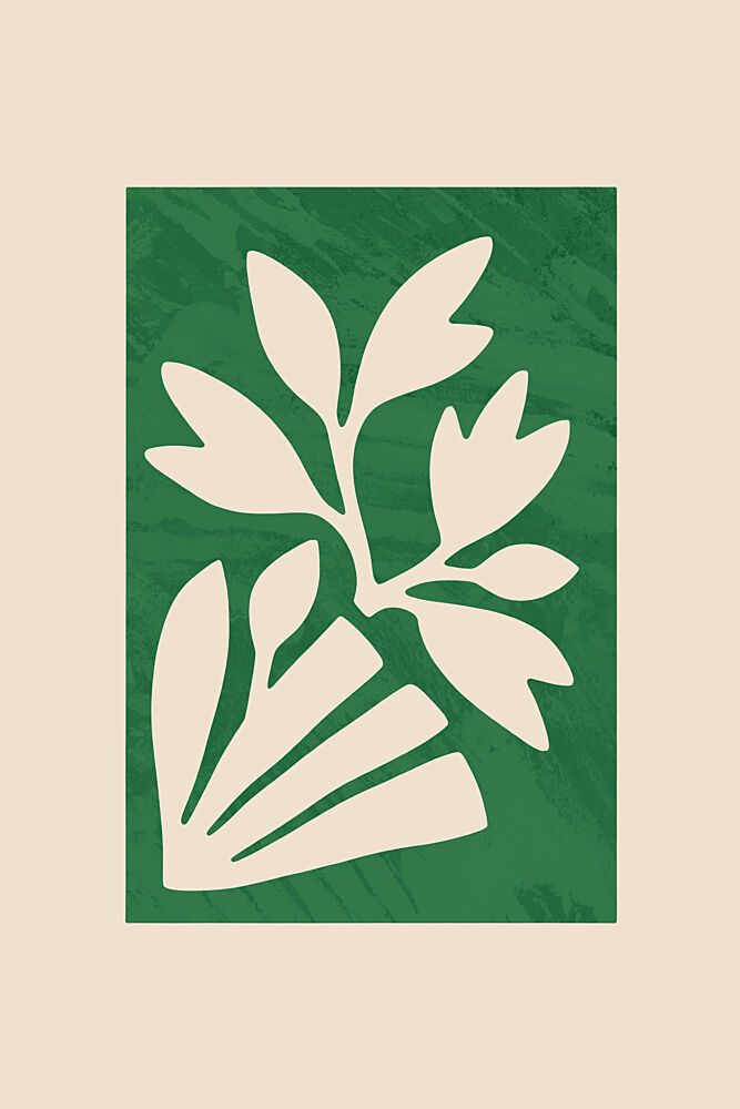 Minimal Botanical Cutout art print by Cartissi for $57.95 CAD