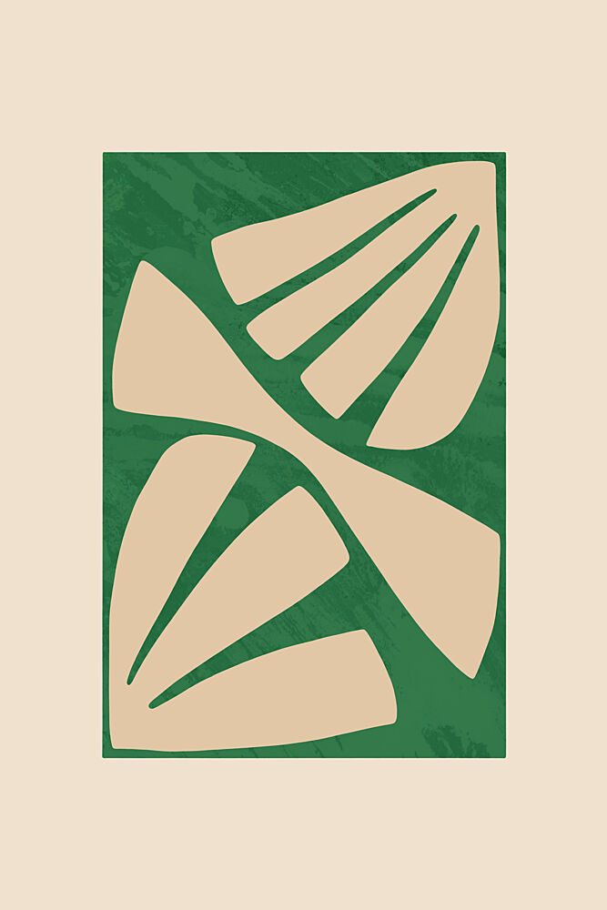 Green Organic Shapes art print by Cartissi for $57.95 CAD