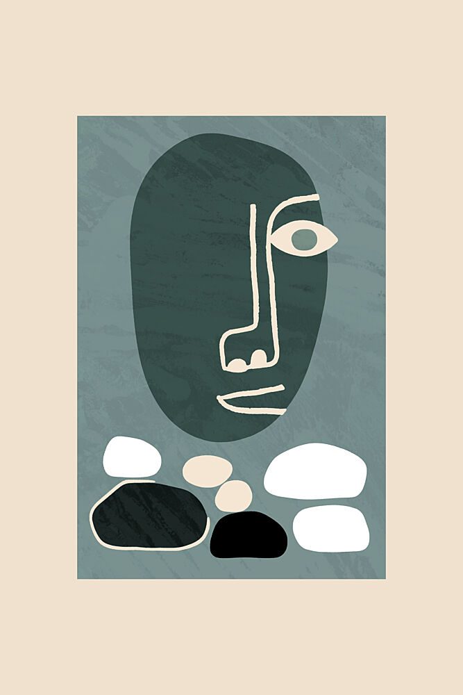 Calm Abstract Portrait art print by Cartissi for $57.95 CAD