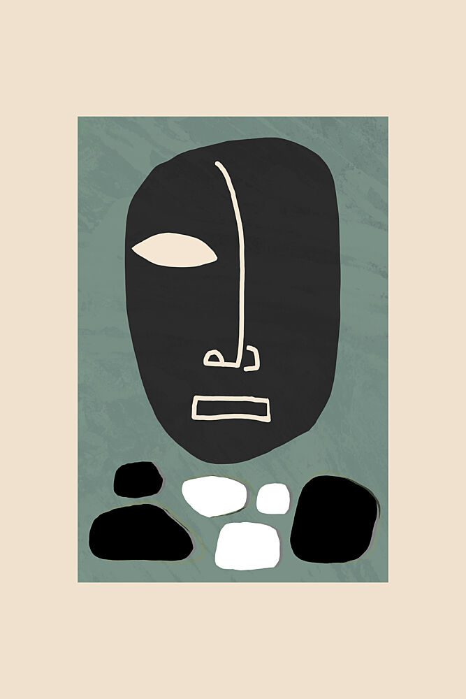 Serene Abstract Face art print by Cartissi for $57.95 CAD
