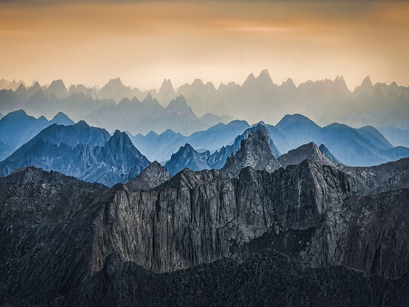 Majestic Layered Mountains art print by Irene Wu for $57.95 CAD