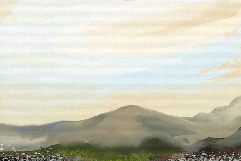 Peaceful Mountain Meadow art print by Josie George for $57.95 CAD