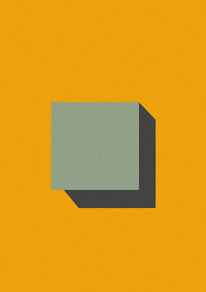 Orange Geometric Shadow art print by Jonatan Appelfeldt for $57.95 CAD