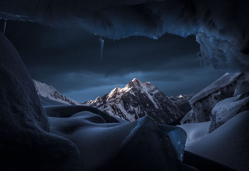 Frozen Mountain Vista art print by NingYun Ye for $57.95 CAD