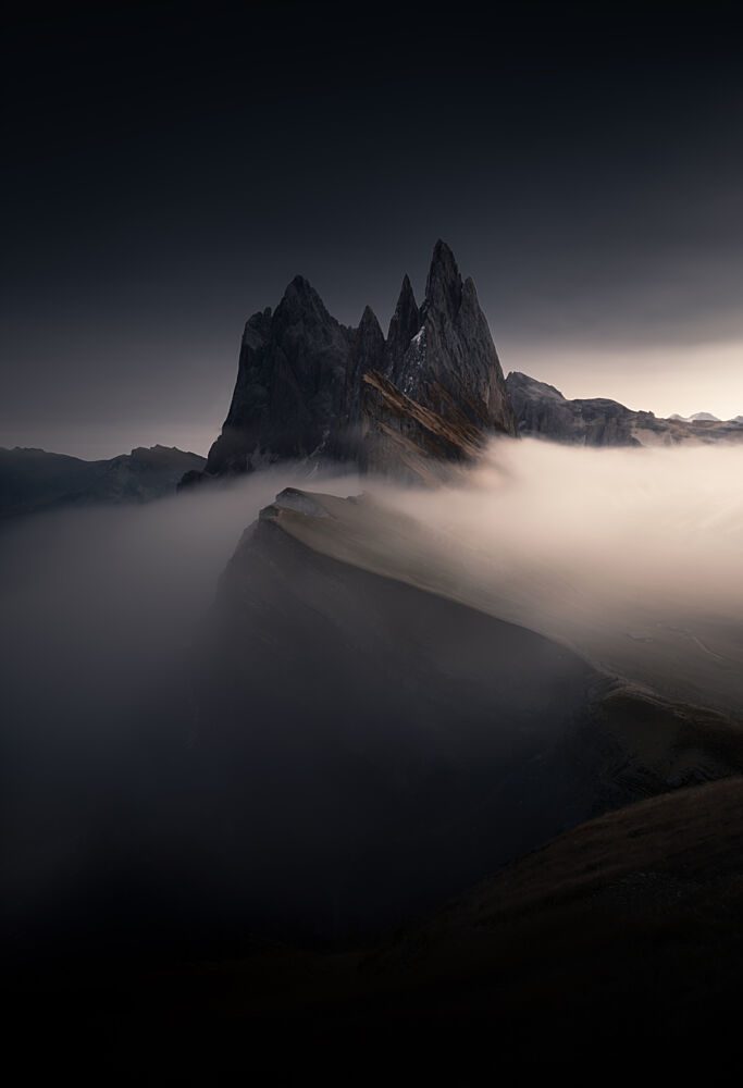 Dramatic Misty Peaks art print by NingYun Ye for $57.95 CAD