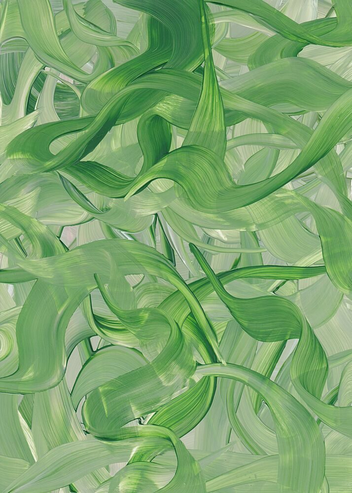 Fluid Green Swirls art print by Maira Ribena for $57.95 CAD