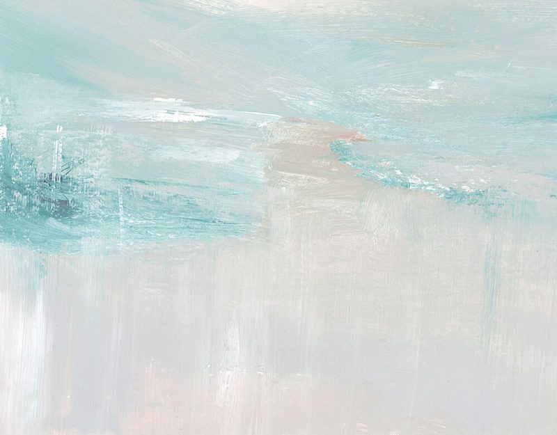Serene Blue Brushstrokes art print by Breanna Megan Studio for $57.95 CAD