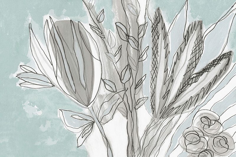 Soft Botanical Abstract art print by Lori Ann Folz for $57.95 CAD