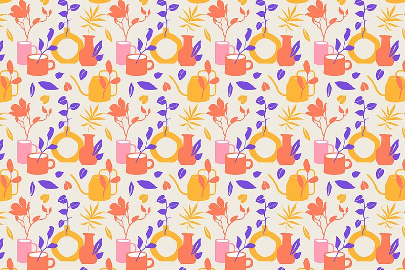 Plantspatternno14 art print by Treechild for $57.95 CAD