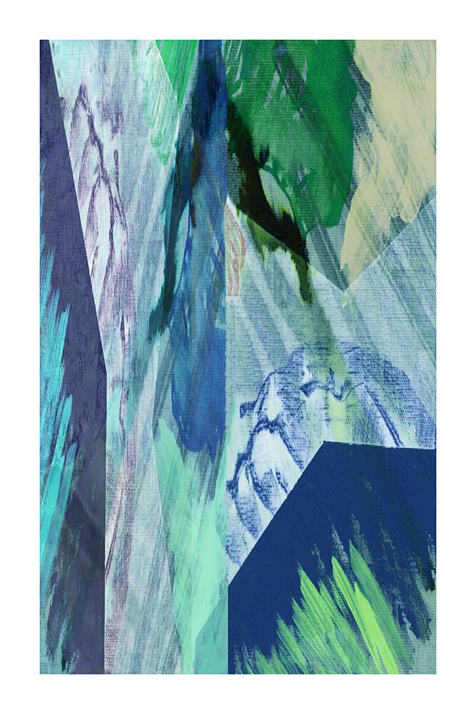 Modern Abstract Landscape art print by Cartissi for $57.95 CAD