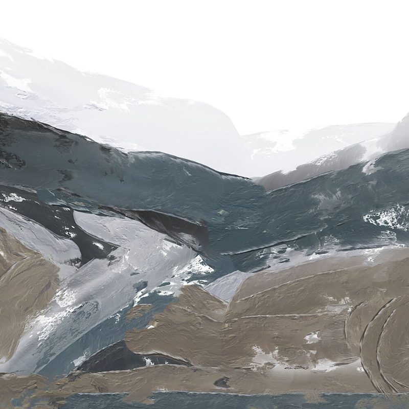 Abstract Mountain Valley art print by Josie George for $57.95 CAD